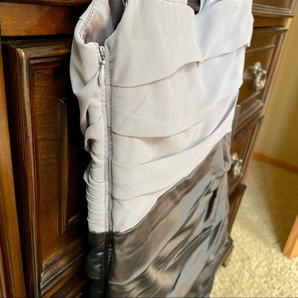 Express Pintucked Surplice Mini Dress | 6 - Picture 5 of 7